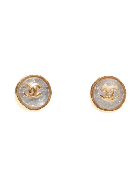 CHANEL Pre-Owned 1999 mini CC-Mark earrings