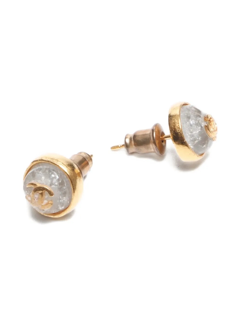 CHANEL Pre-Owned 1999 mini CC-Mark earrings | Pre-Owned | Image 2