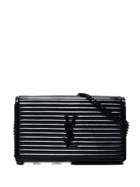 Saint Laurent Pre-Owned 2010-2020s logo-plaque leather shoulder bag