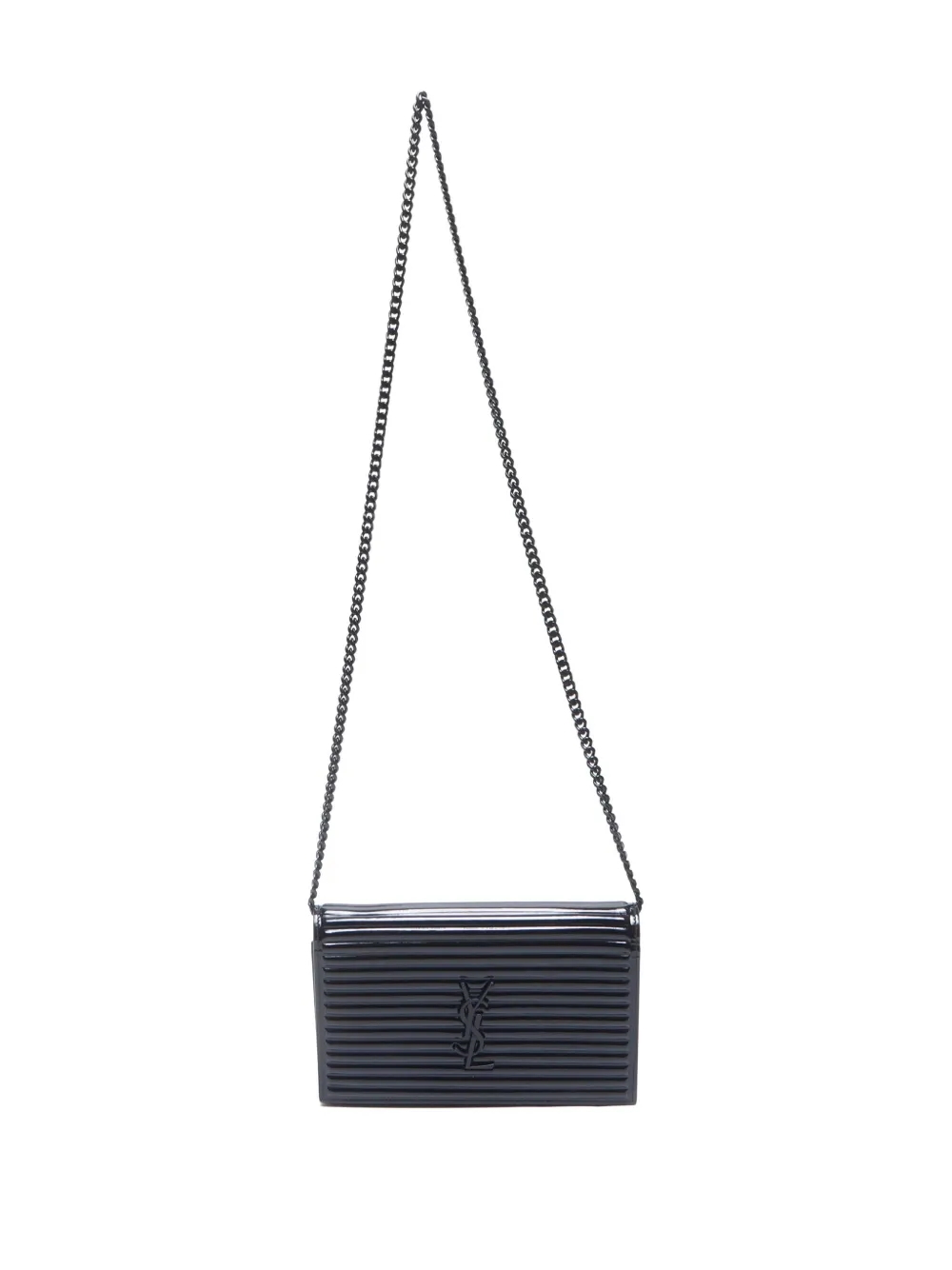 Pre-owned Saint Laurent 2010-2020s Logo-plaque Leather Shoulder Bag