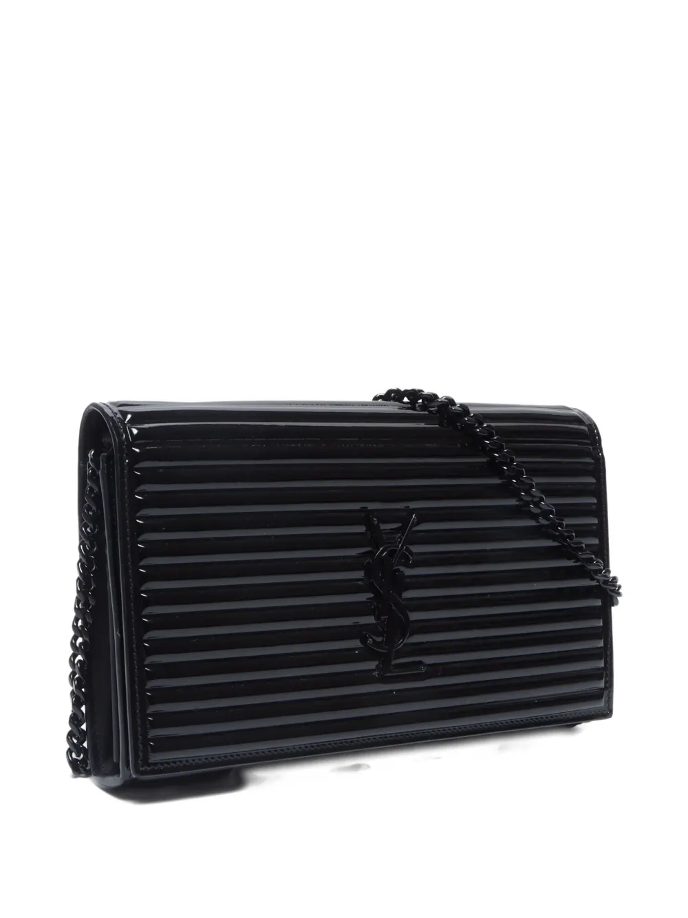 Pre-owned Saint Laurent 2010-2020s Logo-plaque Leather Shoulder Bag