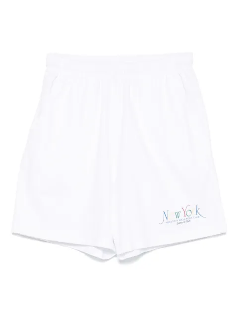 Sporty & Rich elastic-waistband logo shorts