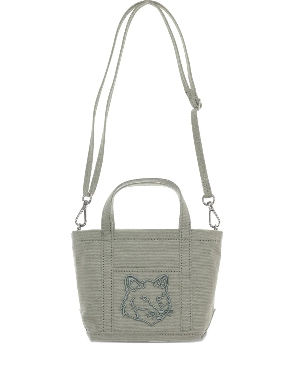 MAISON KITSUNÉ MINI FOX HEAD TOTE BAG