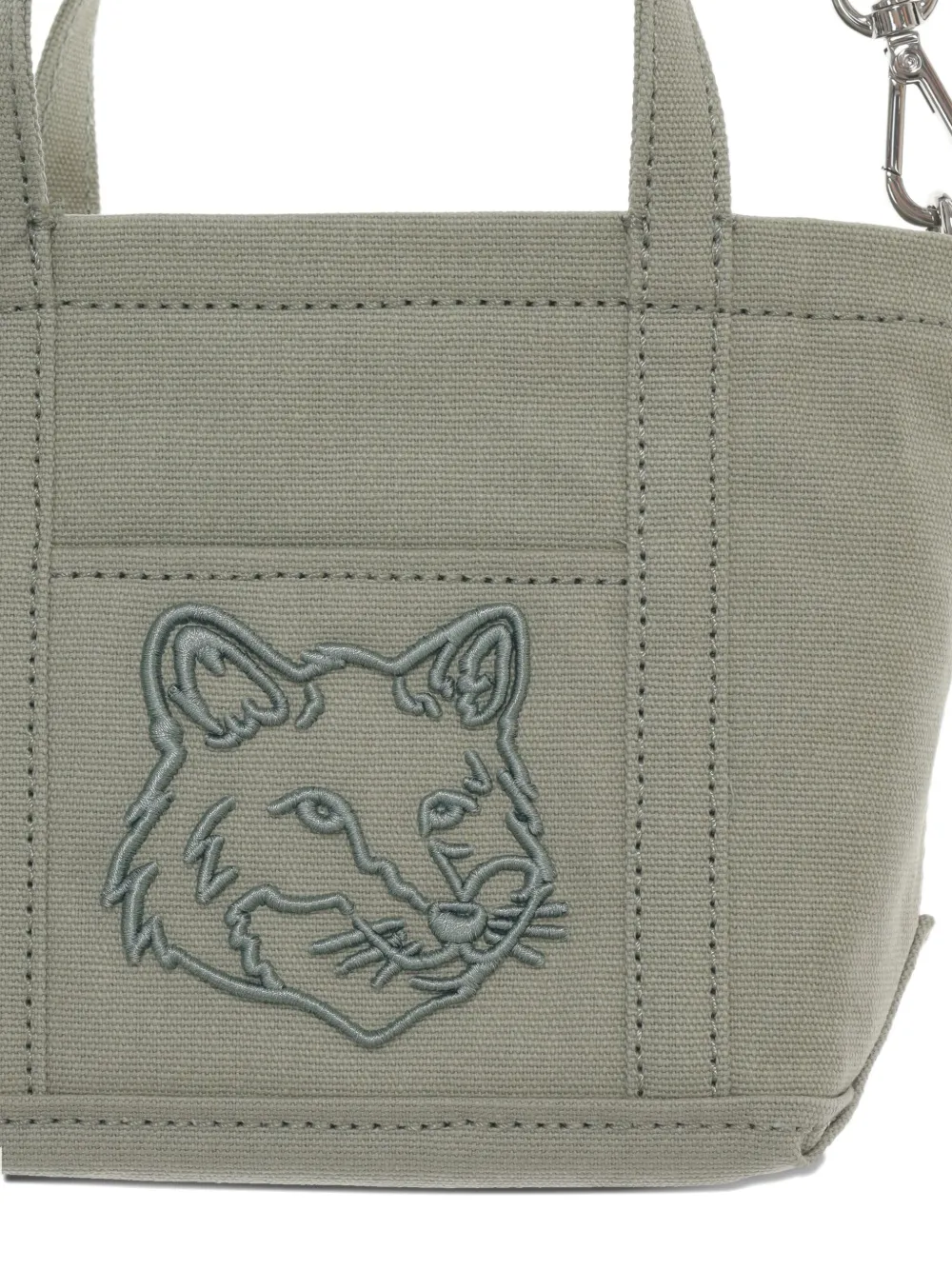 MAISON KITSUNÉ MINI FOX HEAD TOTE BAG