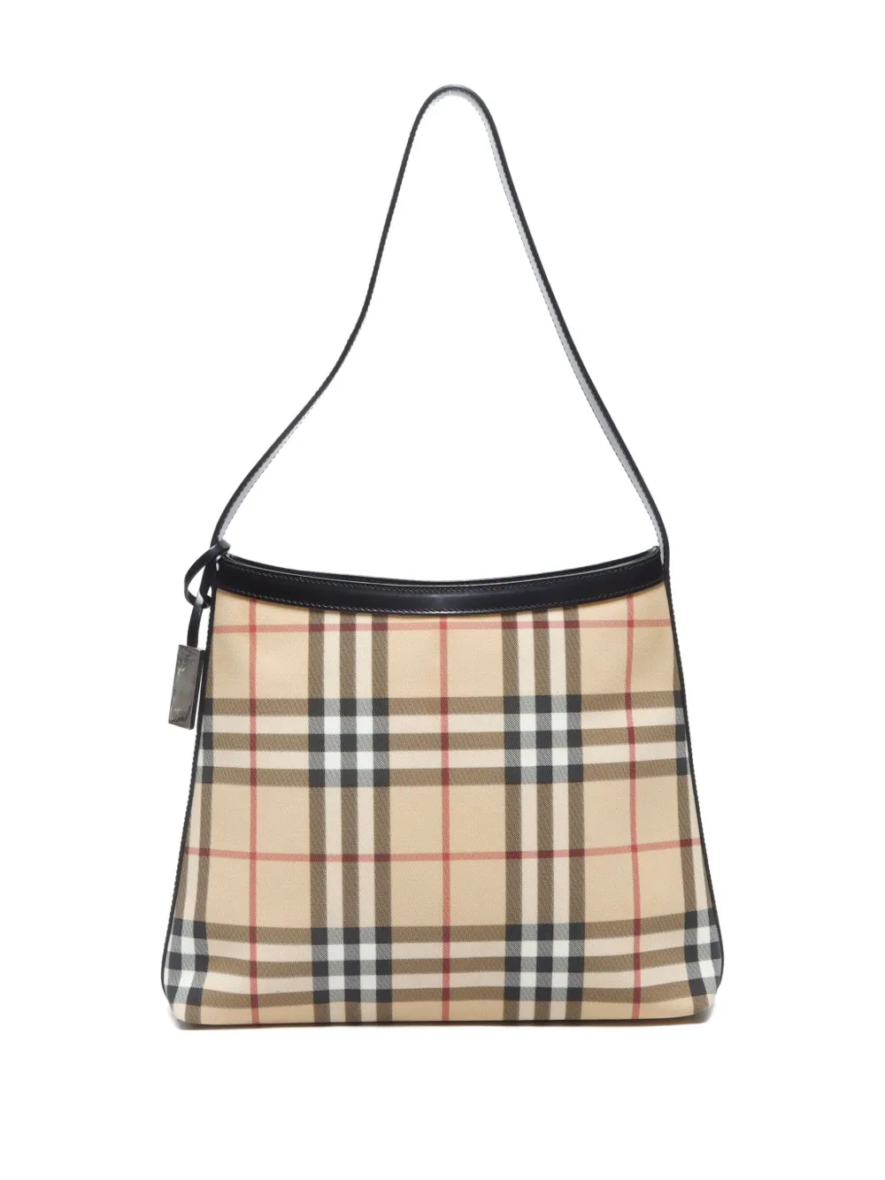 Pre-owned Burberry 2000-2015 Nova Check-pattern Shoulder Bag In Neutral