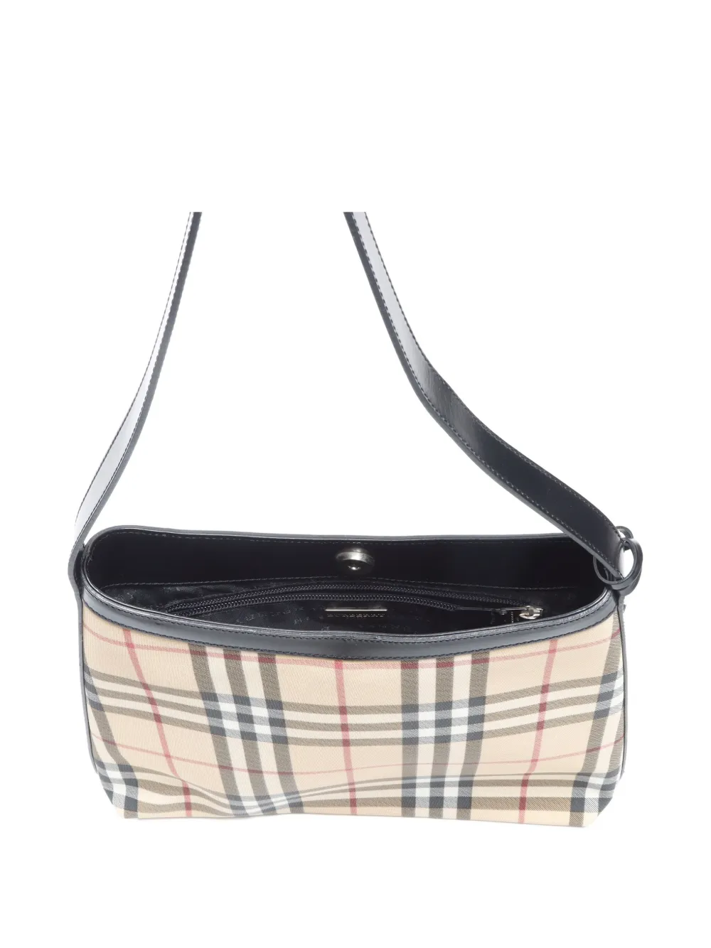 Pre-owned Burberry 2000-2015 Nova Check-pattern Shoulder Bag In Neutral