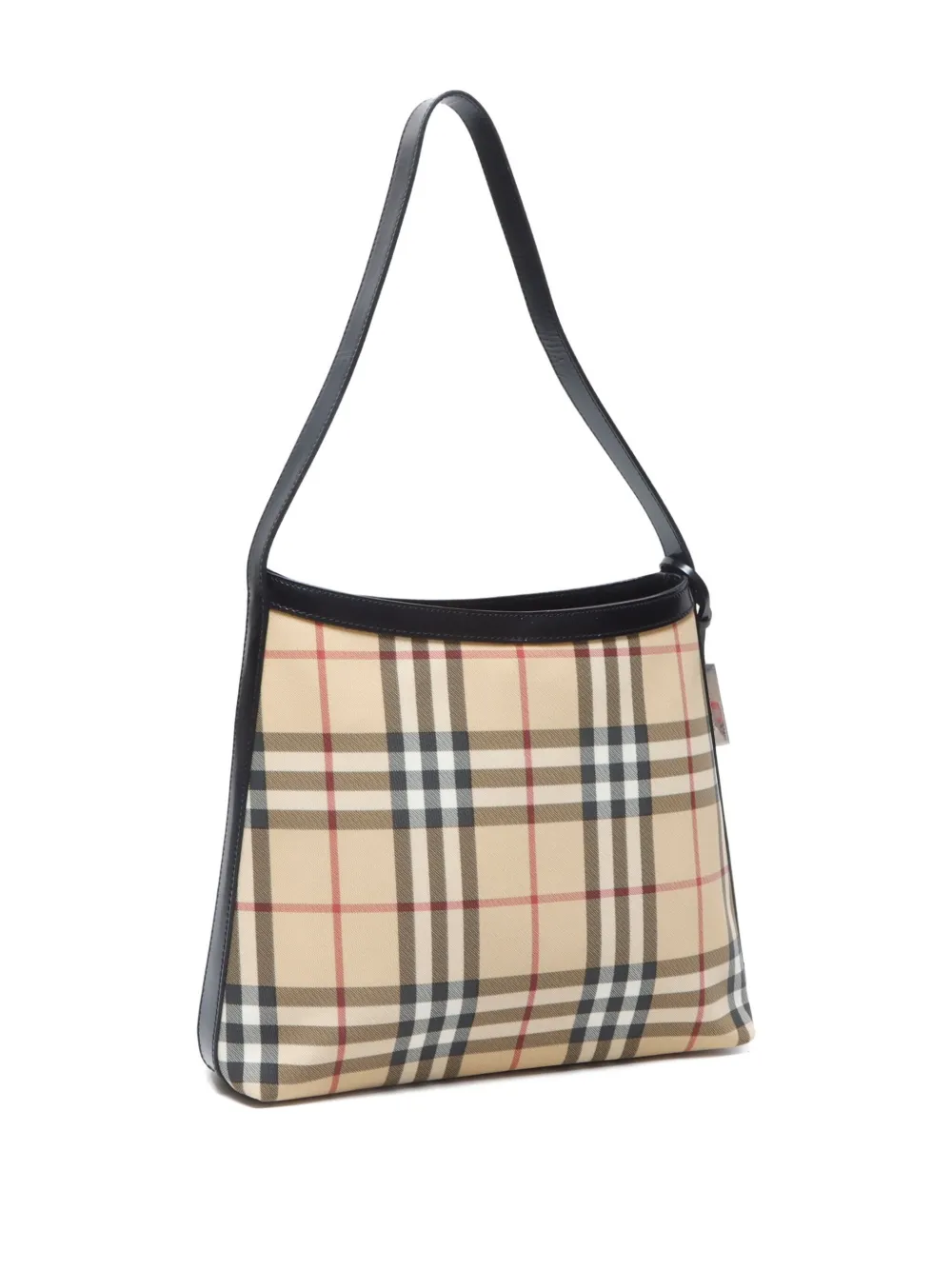 Pre-owned Burberry 2000-2015 Nova Check-pattern Shoulder Bag In Neutral