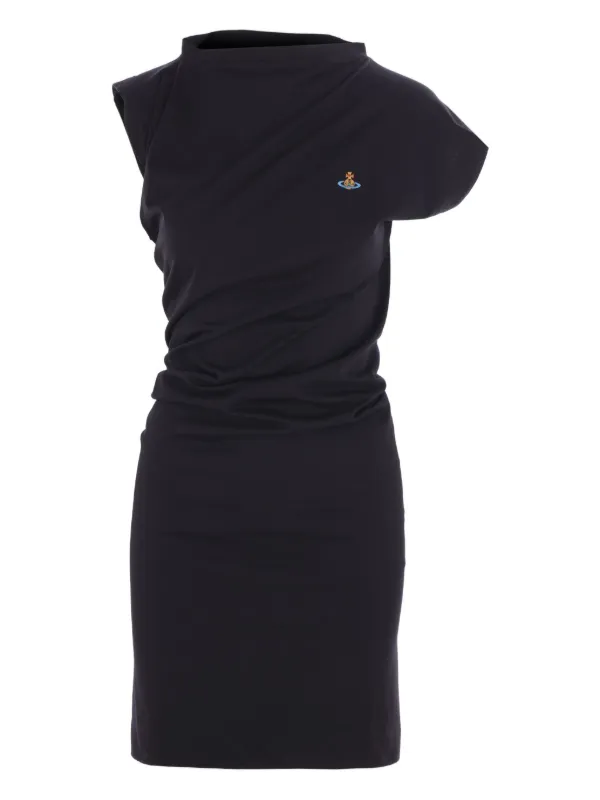 ワンピース VIVIENNE WESTWOOD HEBO ASYMMETRIC DRESS IN ORGANIC COTTON Hebo minidress in black - Vivienne Westwood | Mytheresa