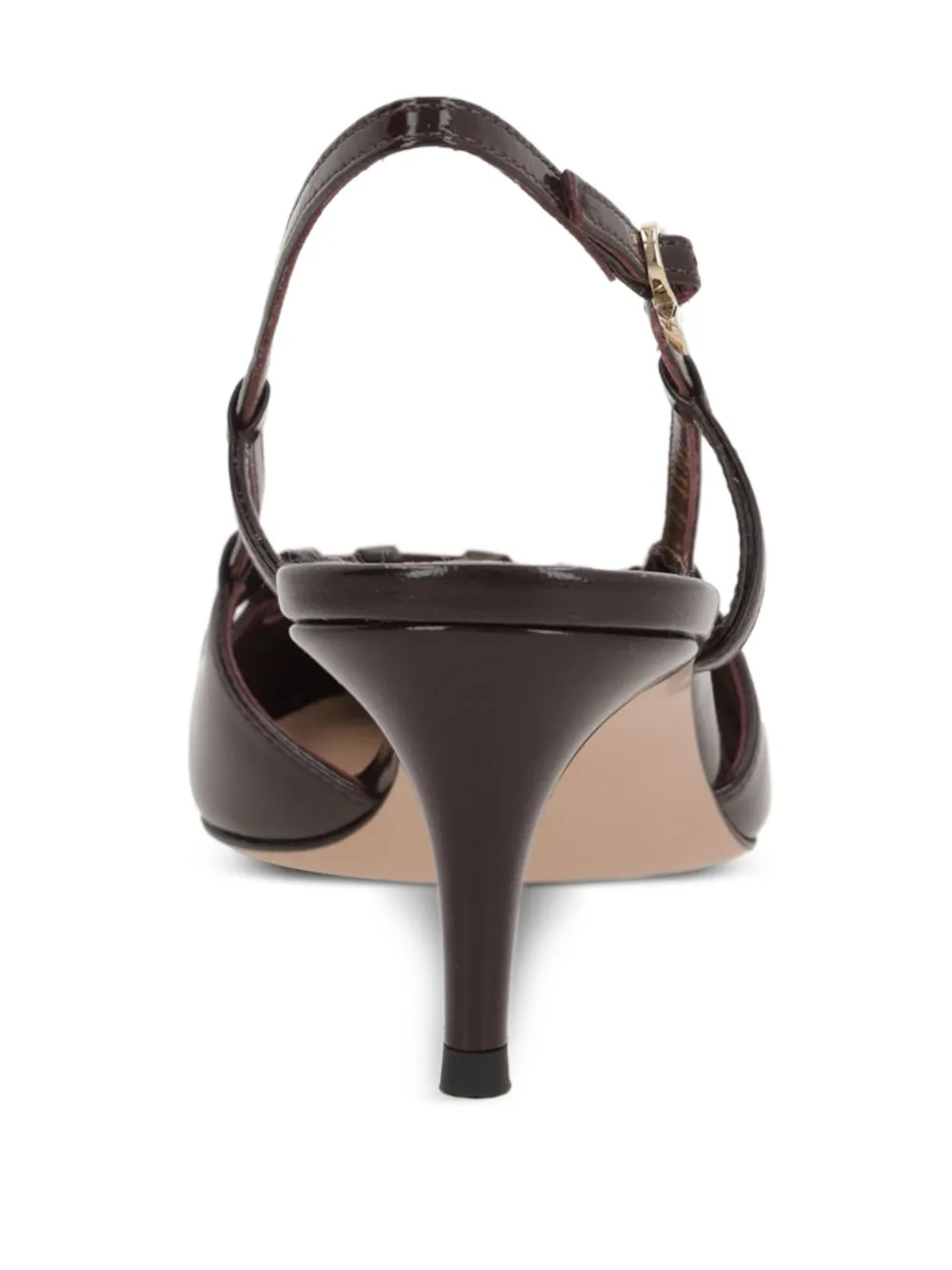 Gianvito Rossi Slingback pumps met uitgesneden details Rood