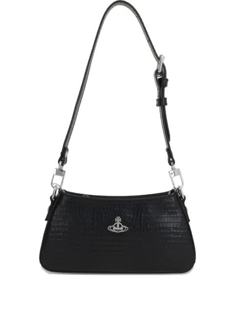 Vivienne Westwood Tasha crocodile-embossed shoulder bag