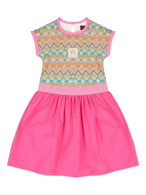 Aigner Kids panelled dress