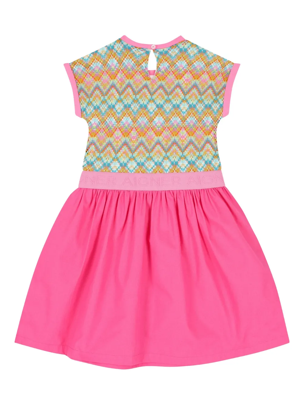 Aigner Kids Jurk met vlakken Roze