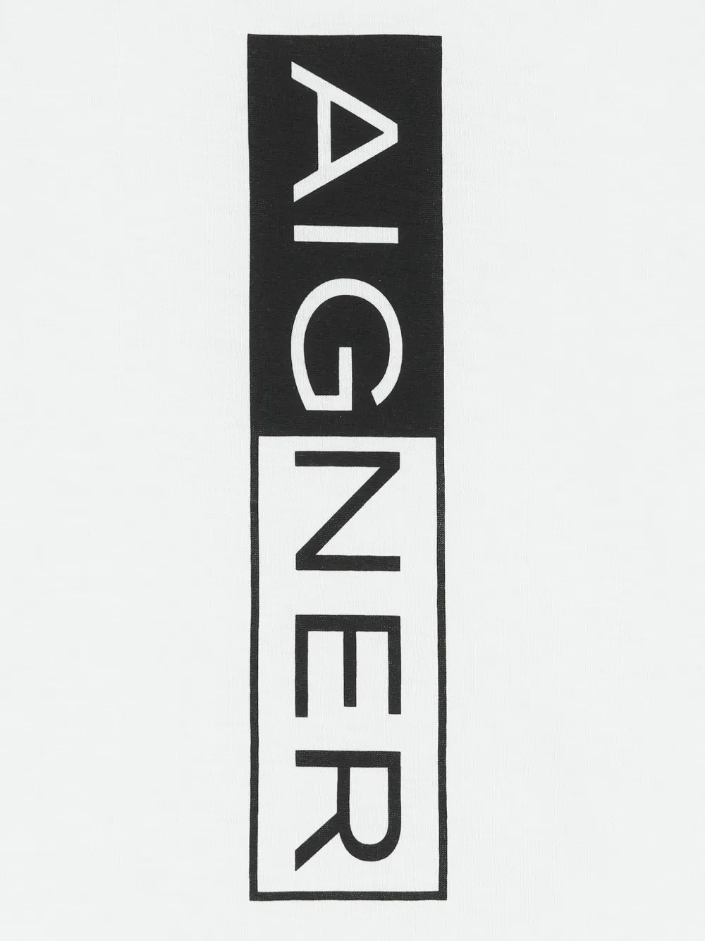 Aigner Kids T-shirt met logoprint en korte mouwen Wit