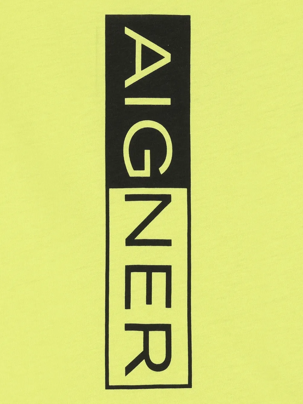 Aigner Kids T-shirt met logo Geel