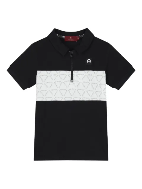 Aigner Kids logo-print polo shirt