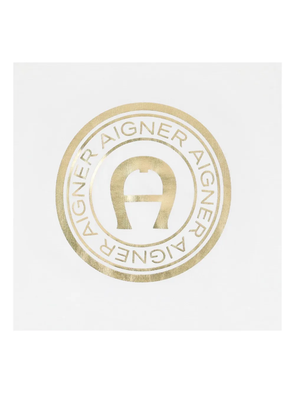 Aigner Kids T-shirt met logoprint] Wit