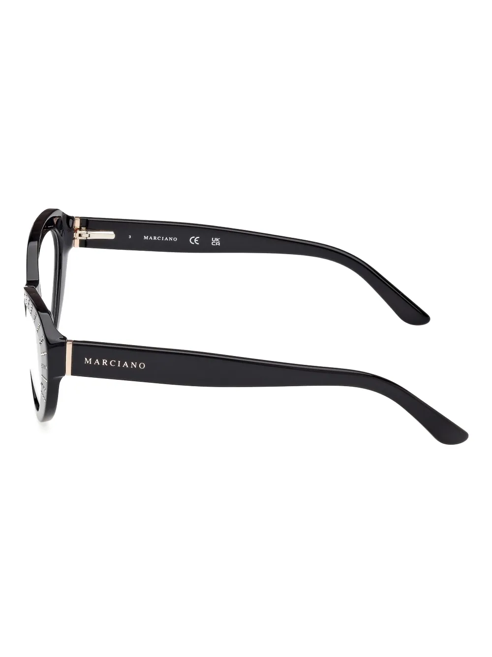 GUESS EYEWEAR Bril met kattenoogmontuur Zwart