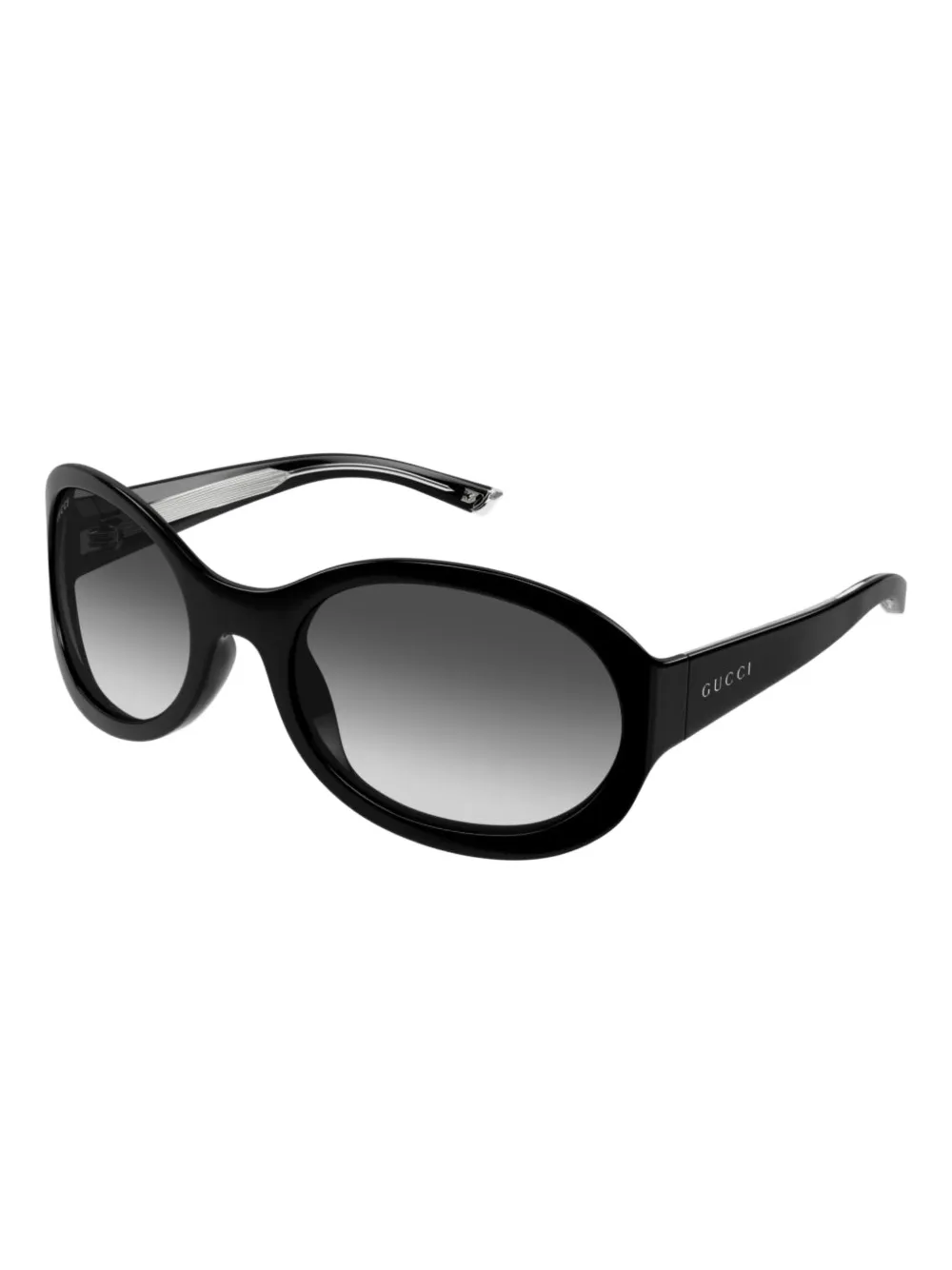 Gucci Eyewear oversized-frame sunglasses - Zwart