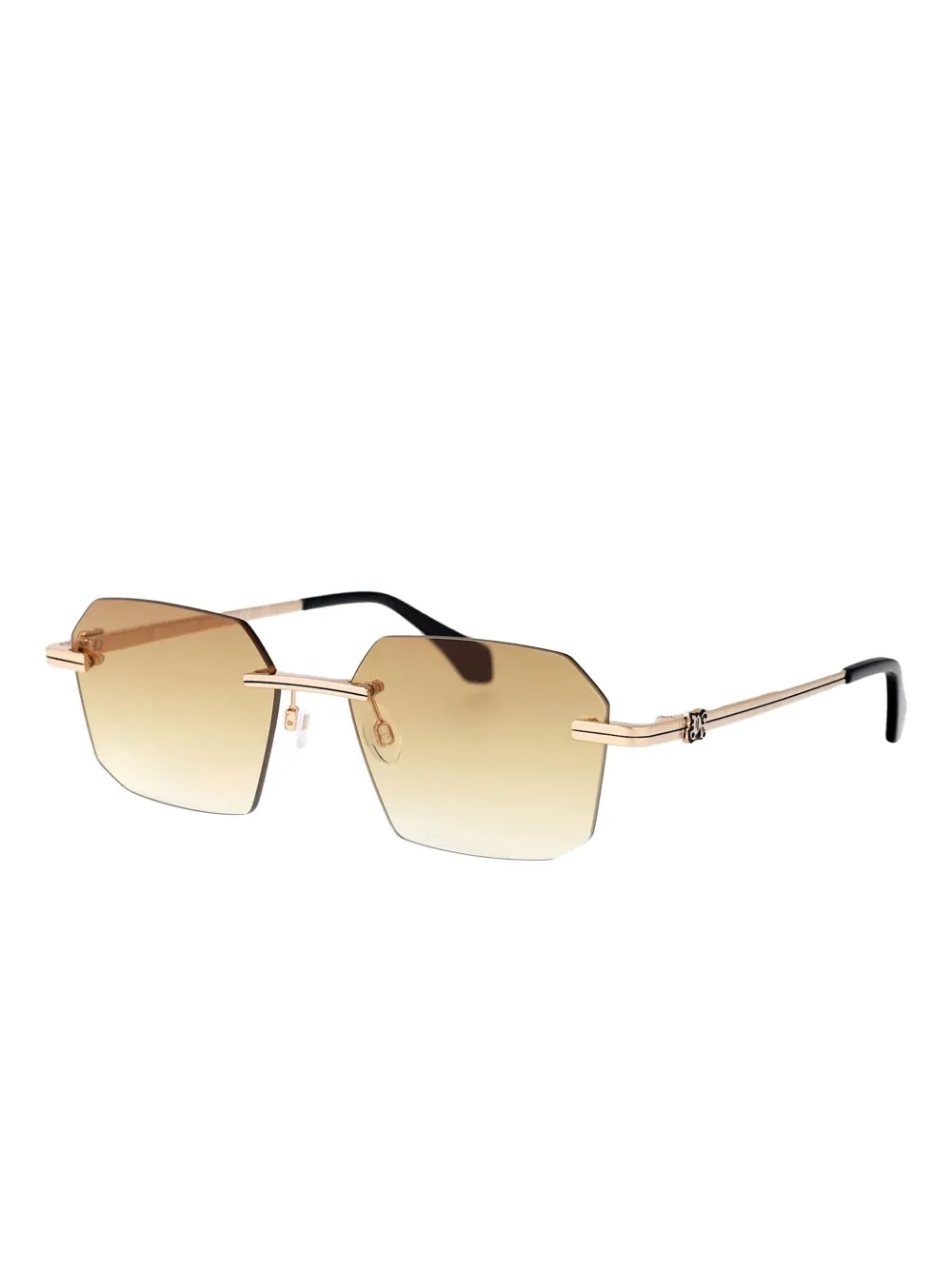 Palm Angels Eyewear rectangle-frame gradient sunglasses - Goud