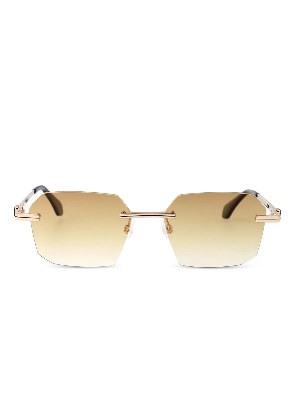 Palm Angels Eyewear rectangle-frame gradient sunglasses | Gold | Image 1