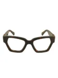 Off-White Eyewear geometric-frame glasses - Brown