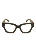 Off-White Eyewear geometric-frame glasses - Brown