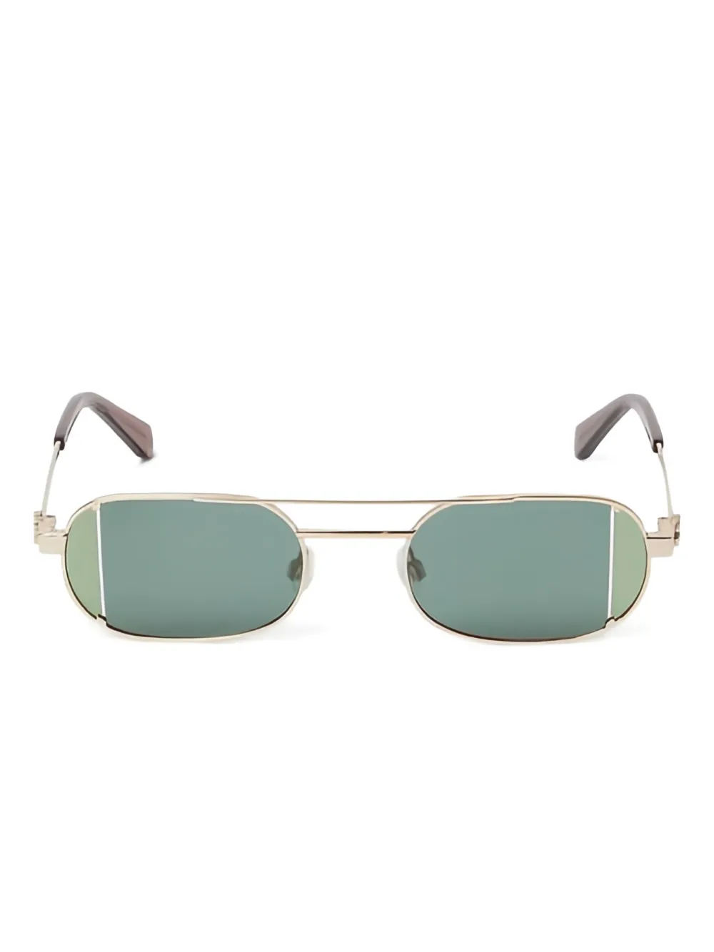 Off-White Eyewear Lynn スクエアフレーム サングラス - シルバートーン Off-White Eyewear Lynn スクエアフレーム サングラス - シルバートーン