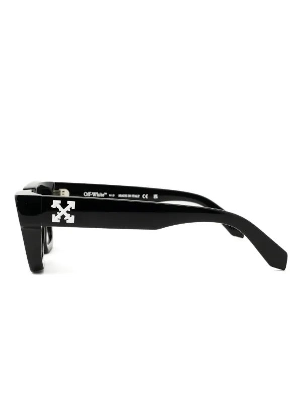 off-white スクエア サングラス Off-White Eyewear スクエアフレーム サングラス | ブラック