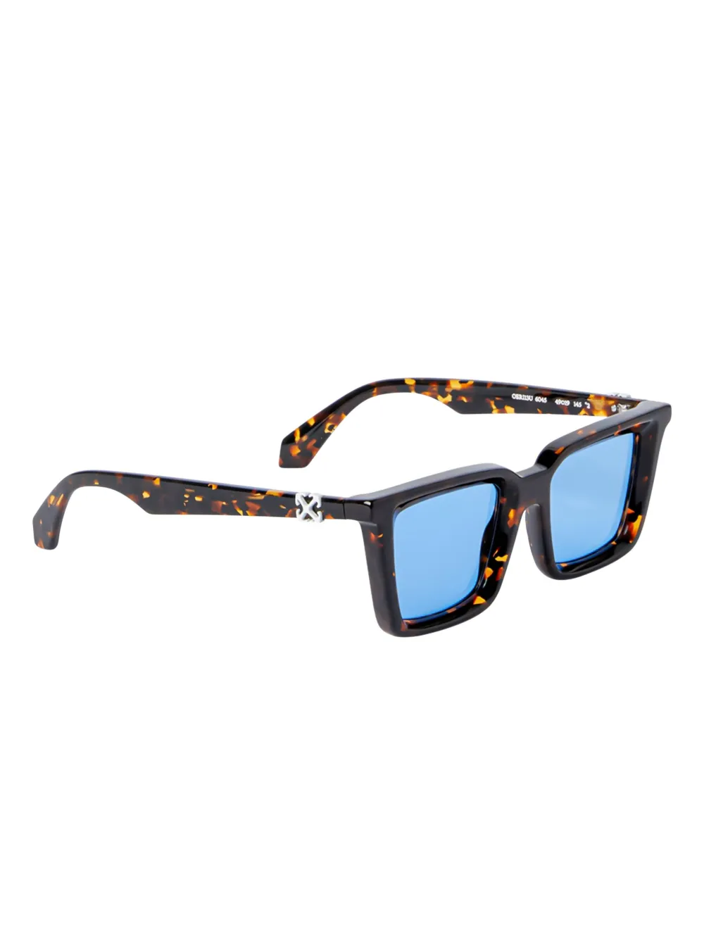 Off-White Eyewear Dalton zonnebril met schildpadschild-design - Bruin