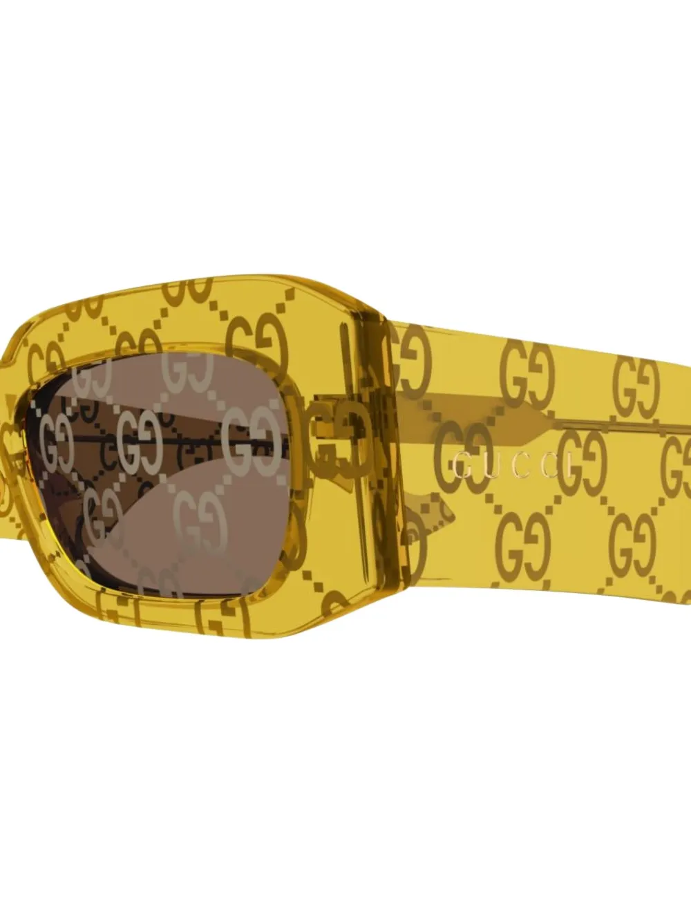 Gucci Eyewear Double G zonnebril - Geel