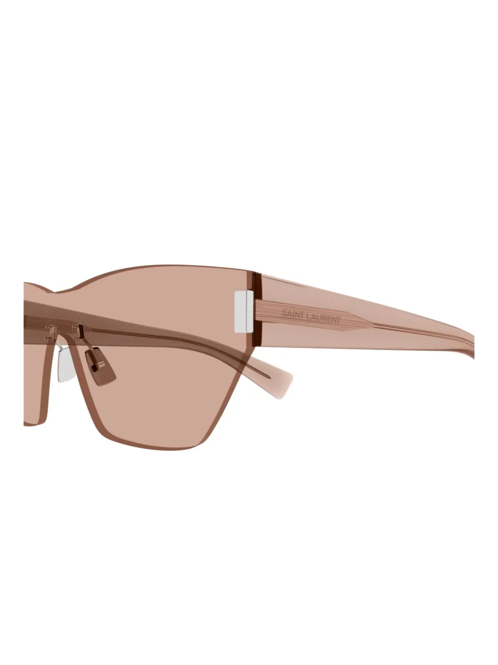 Shop Saint Laurent Rimless Sunglasses