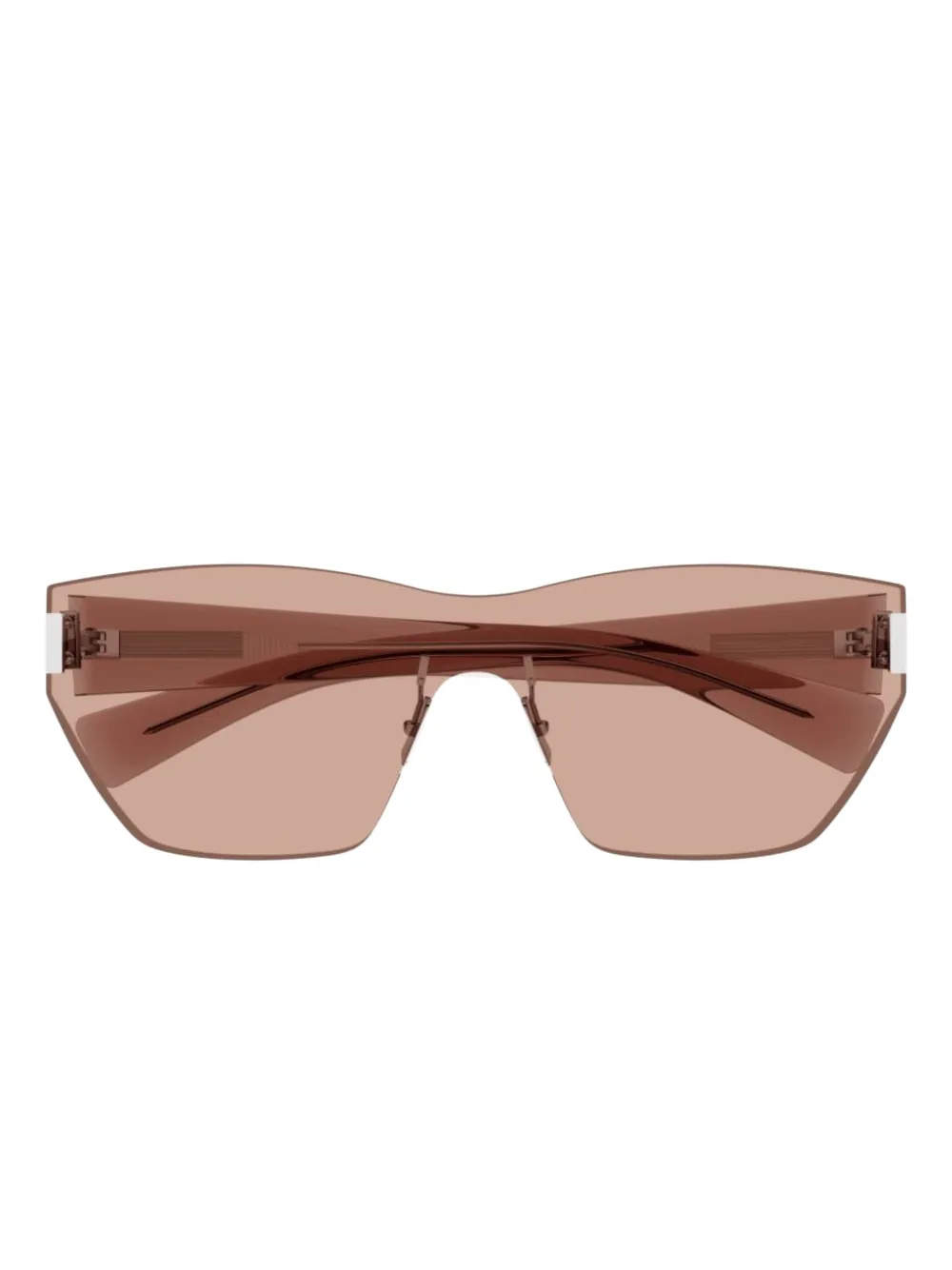 Shop Saint Laurent Rimless Sunglasses