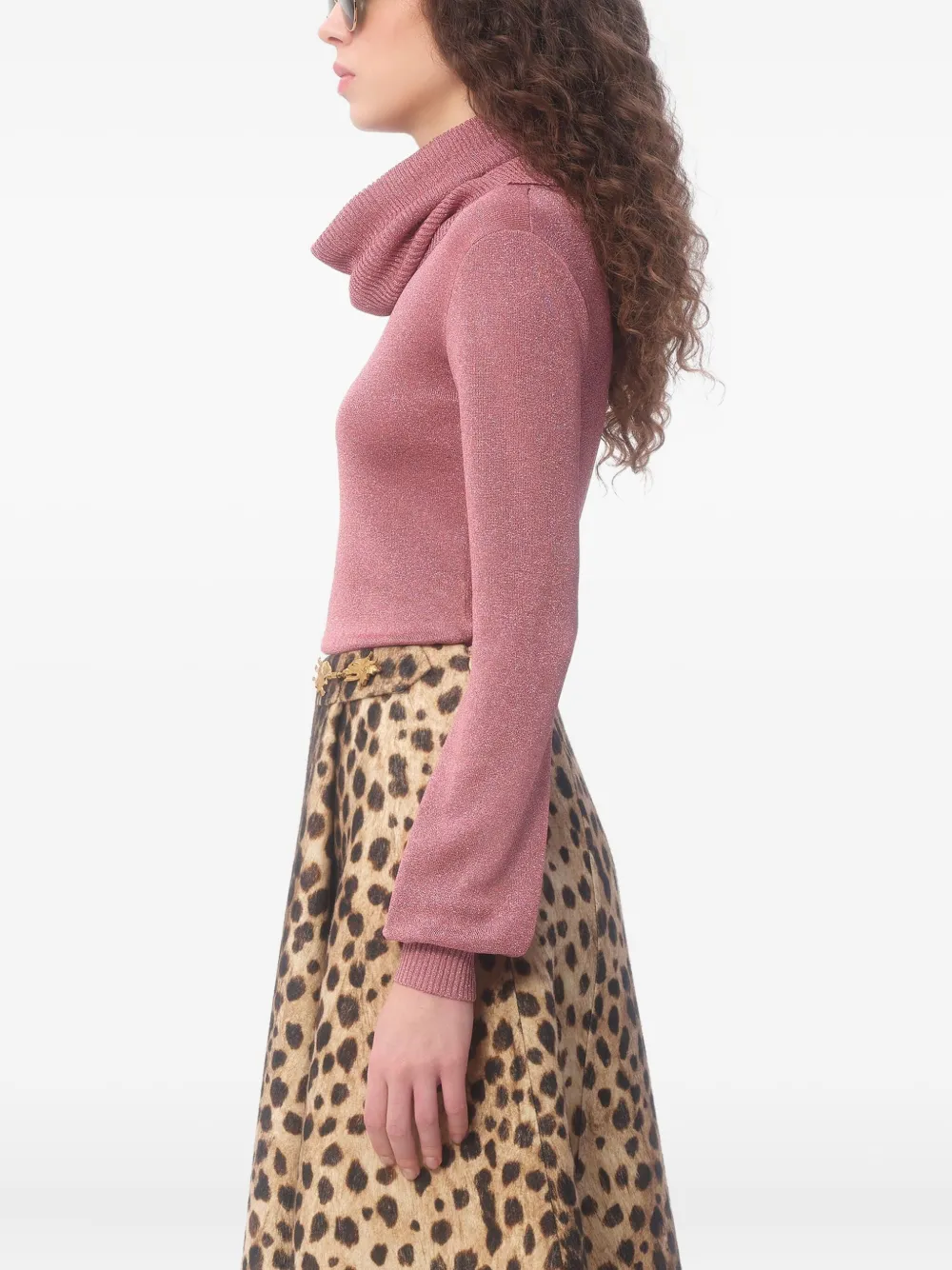Valentino Garavani Coltrui met glitter Roze