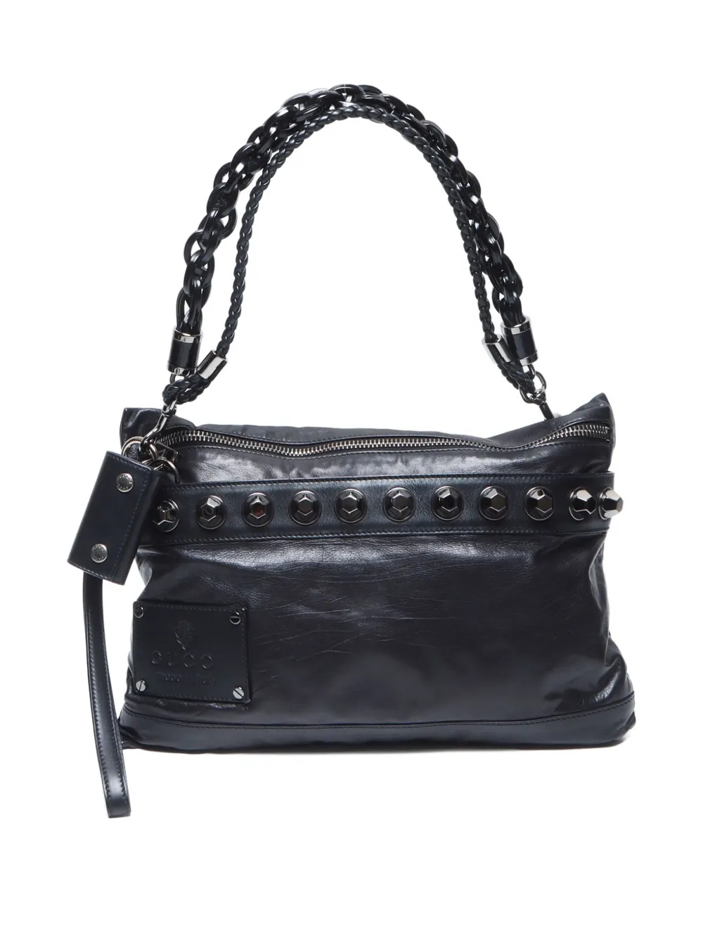 Gucci Pre-Owned 2000-2015 stud-detail shoulder bag | Men | Image 2