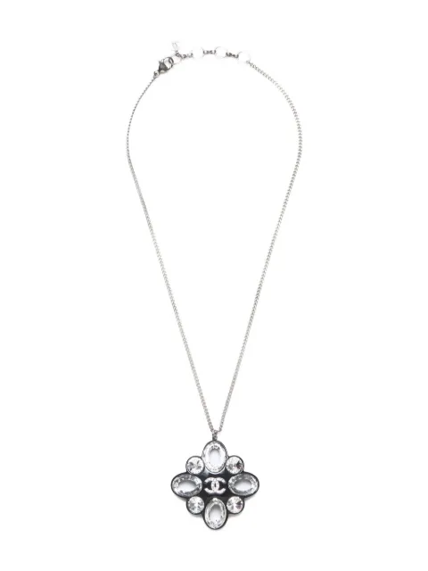 CHANEL Pre-Owned collar con detalles de strass 2016