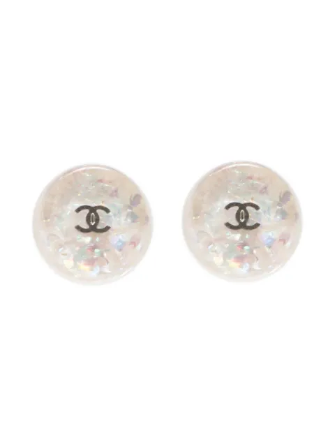 CHANEL Pre-Owned 1999 CC clip-on earrings