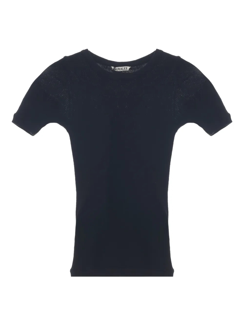 Auralee short-sleeve fitted top | Black | Image 1