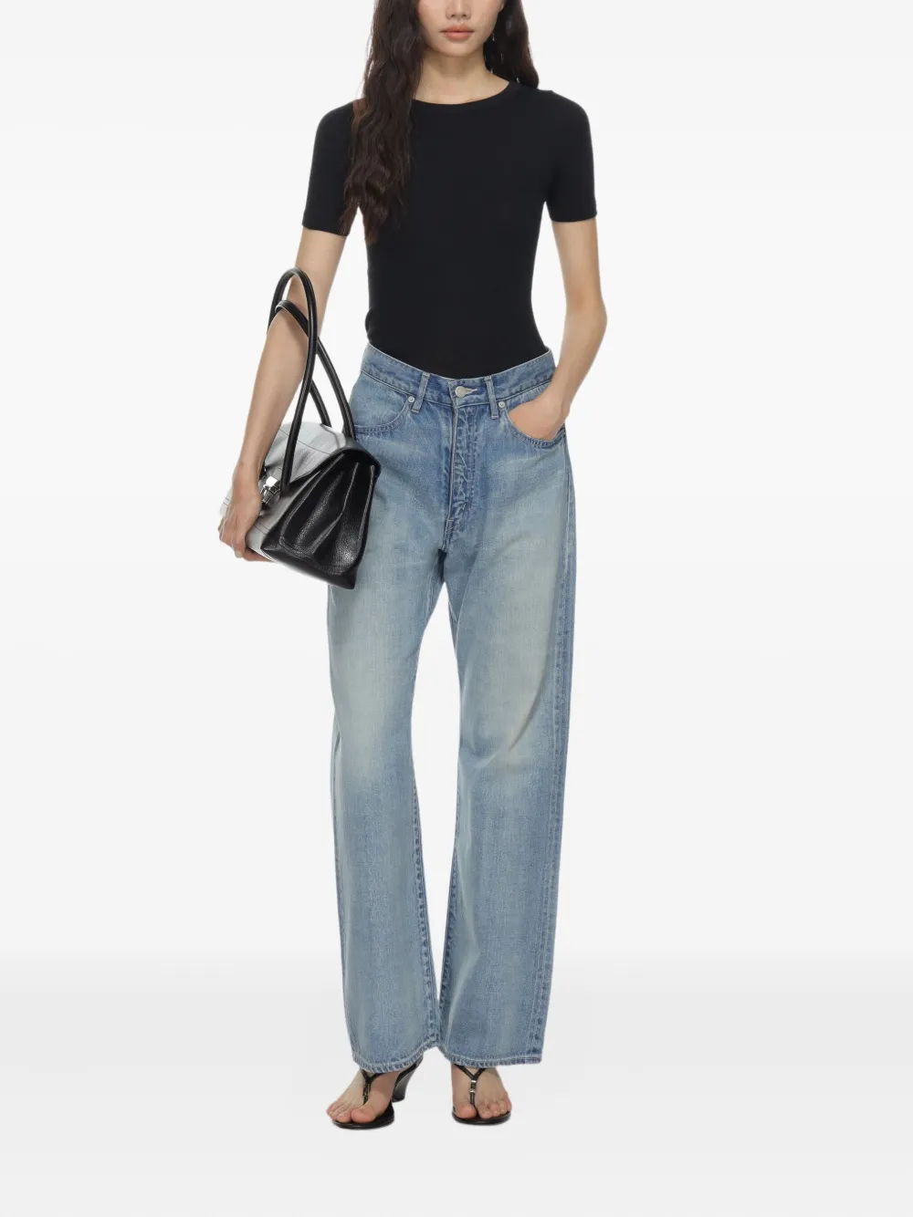 Auralee short-sleeve fitted top | T-Shirts & Jersey Shirts | Image 2