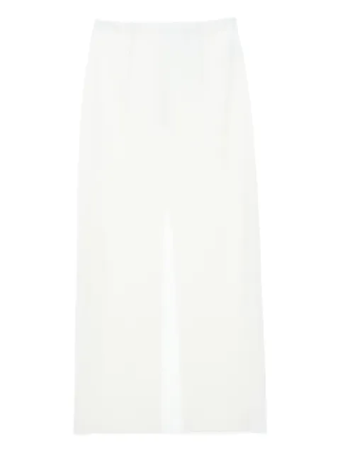 Auralee slit midi skirt