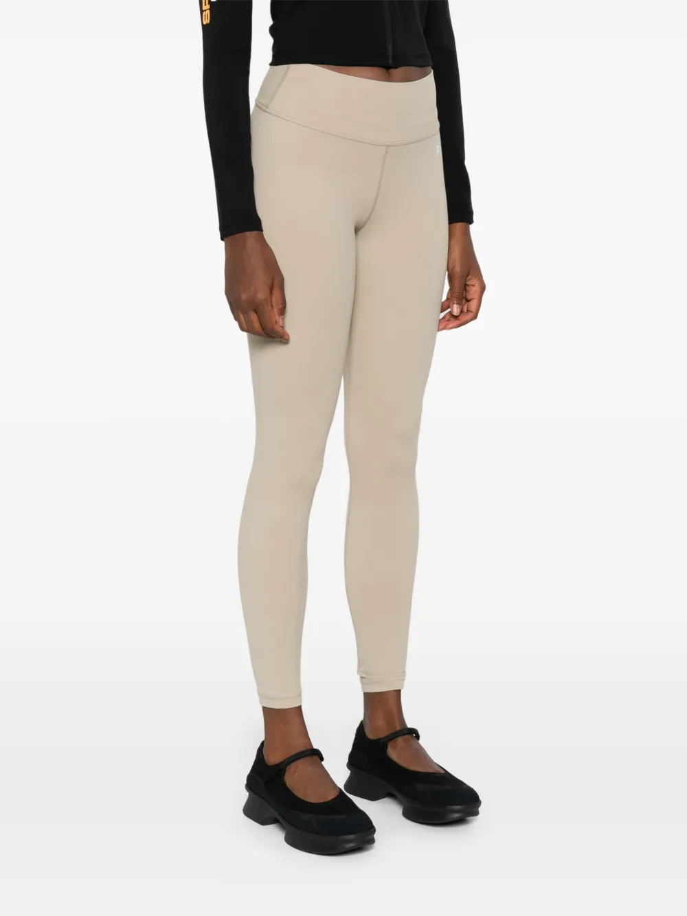 Sporty & Rich SR legging met logoprint Beige