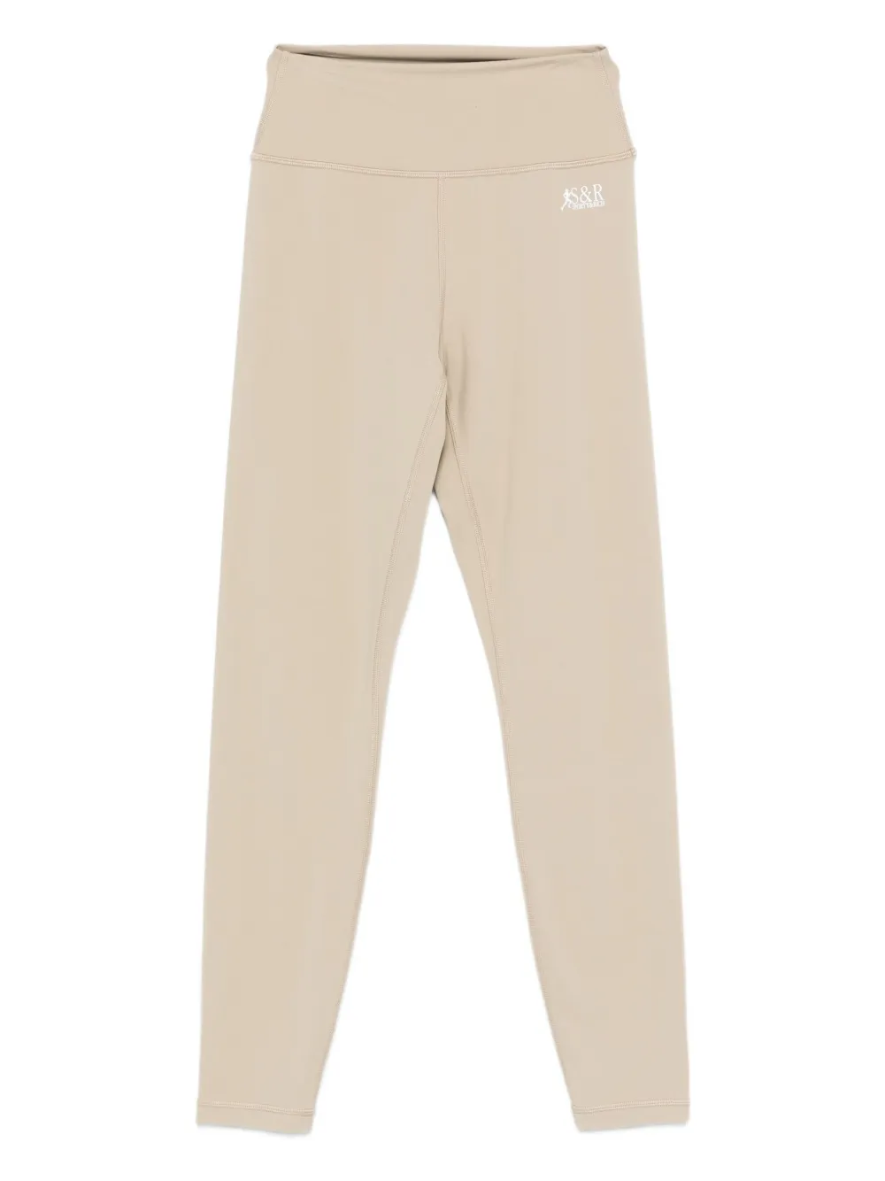 Sporty & Rich SR legging met logoprint Beige
