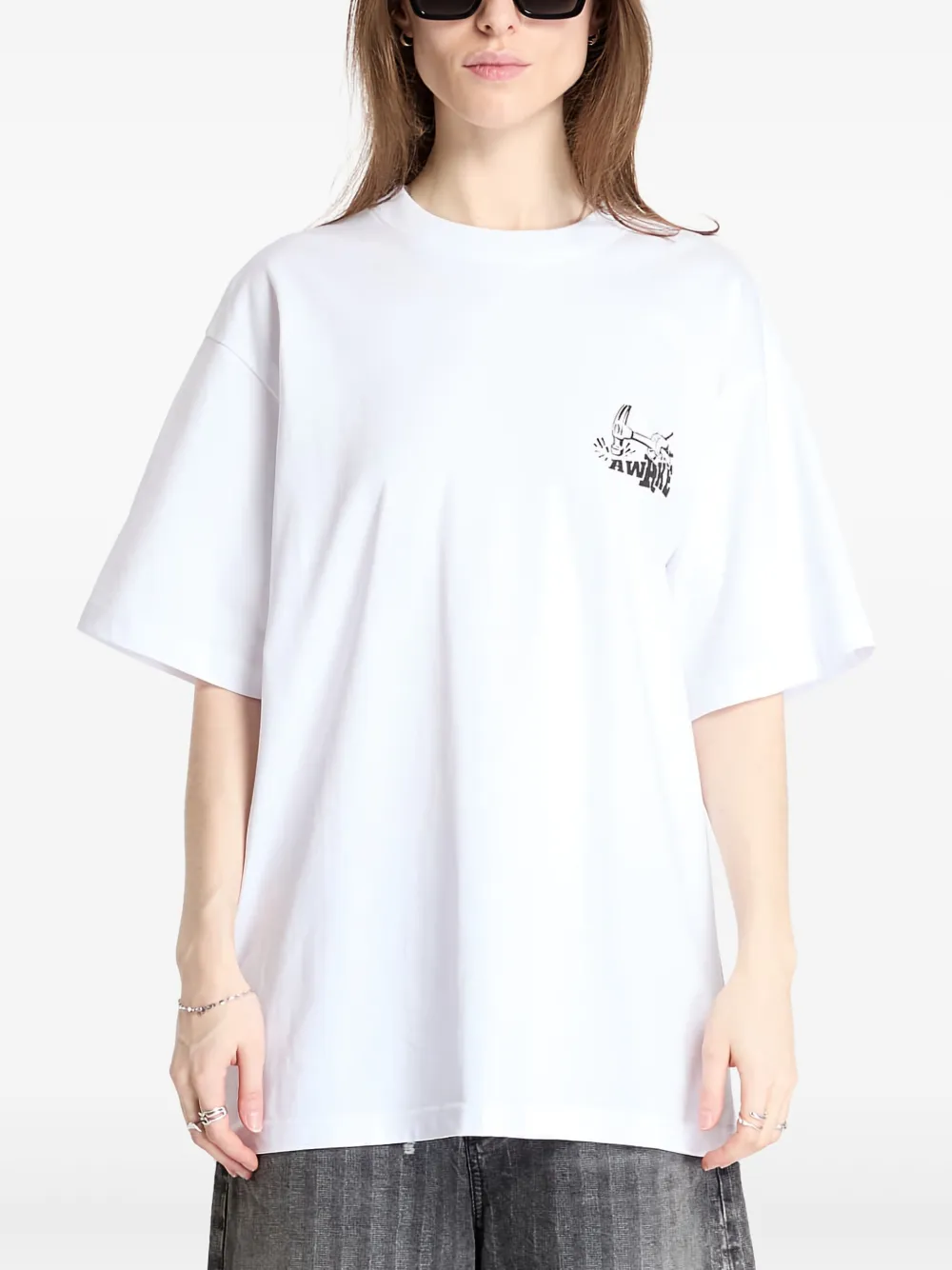 Awake NY playera con estampado gráfico | blanco | Image 1