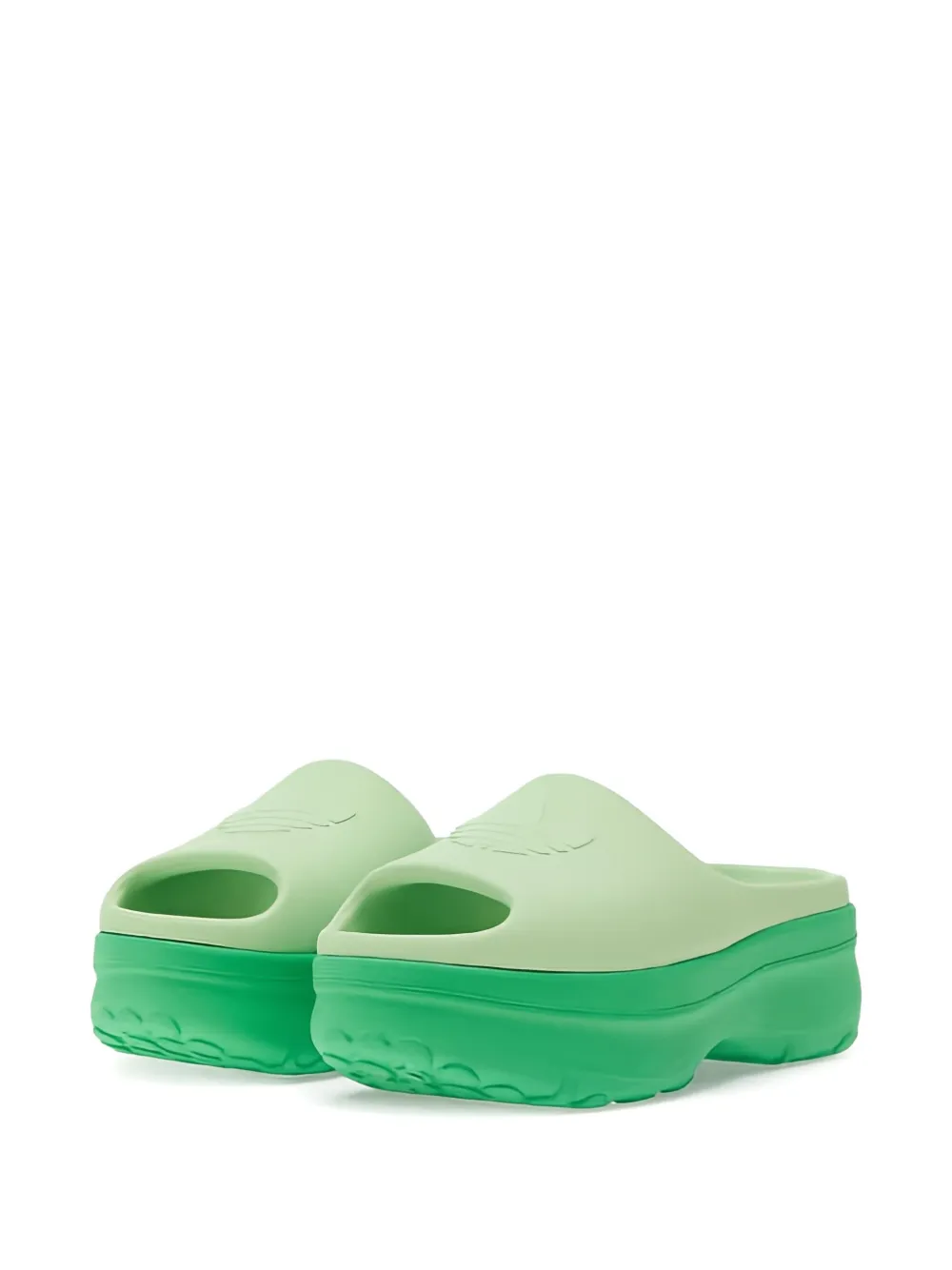 adidas platform logo slides Green