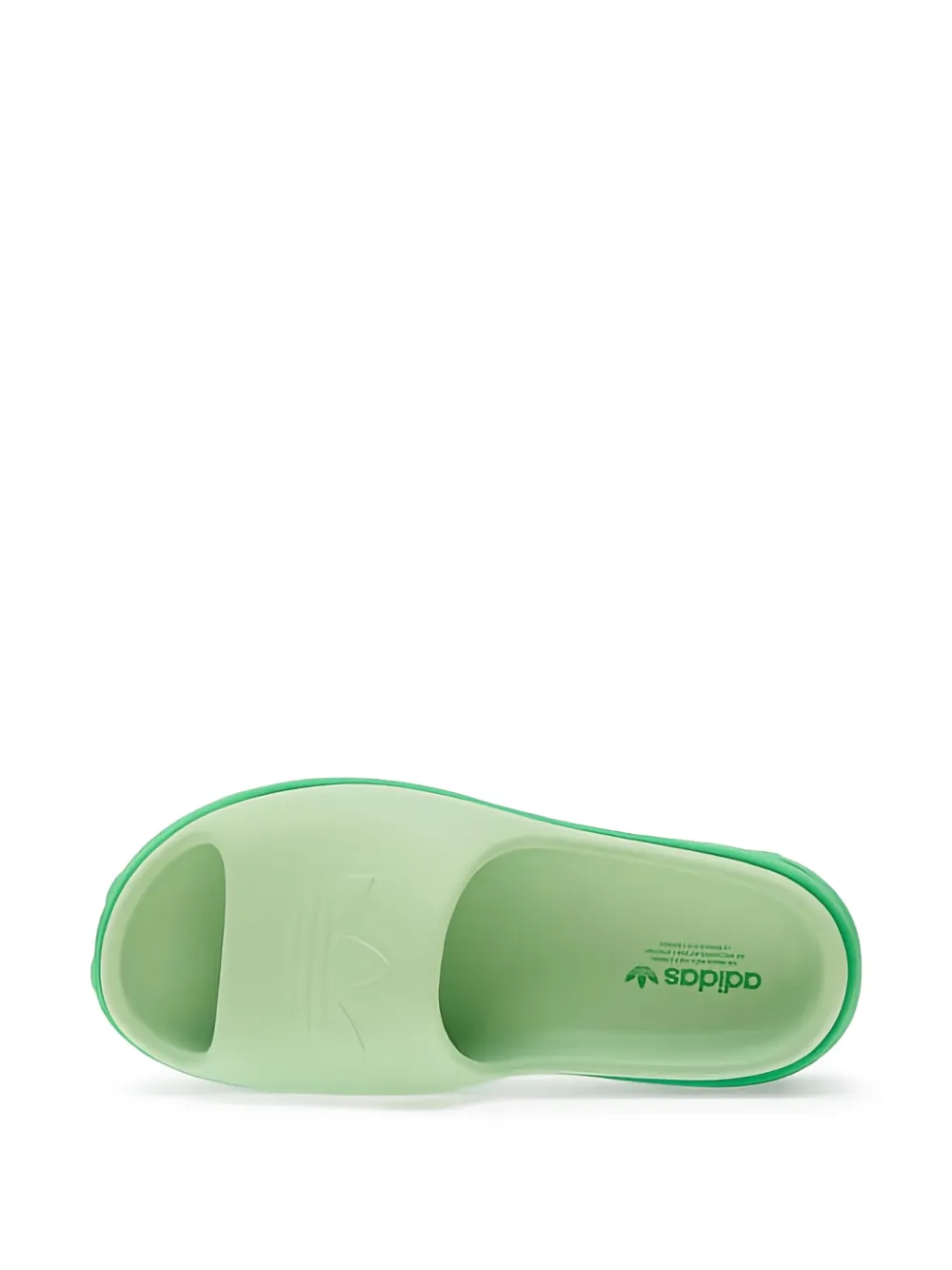 adidas platform logo slides Green