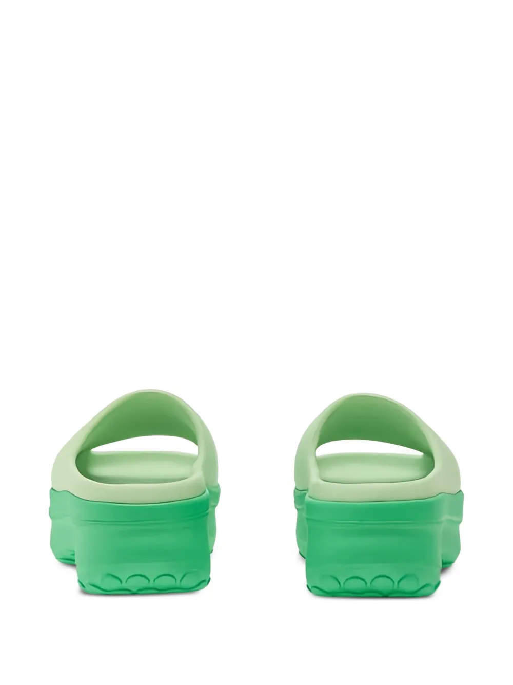 adidas platform logo slides Green