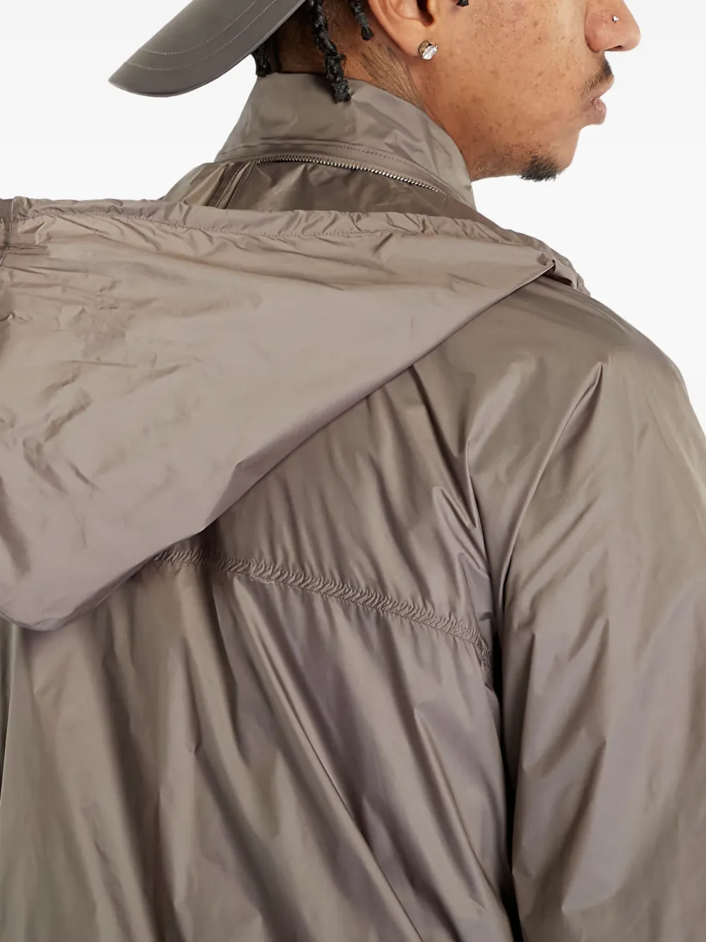 Rick Owens DRKSHDW Jack met capuchon Beige