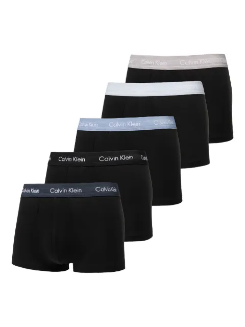Calvin Klein Underwear طقم بوكسرات بخصر بشعار الماركة (5 قطع)