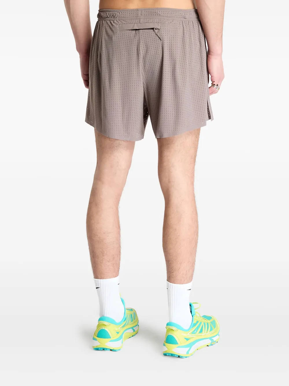 Satisfy Hardloopshorts met mesh Beige