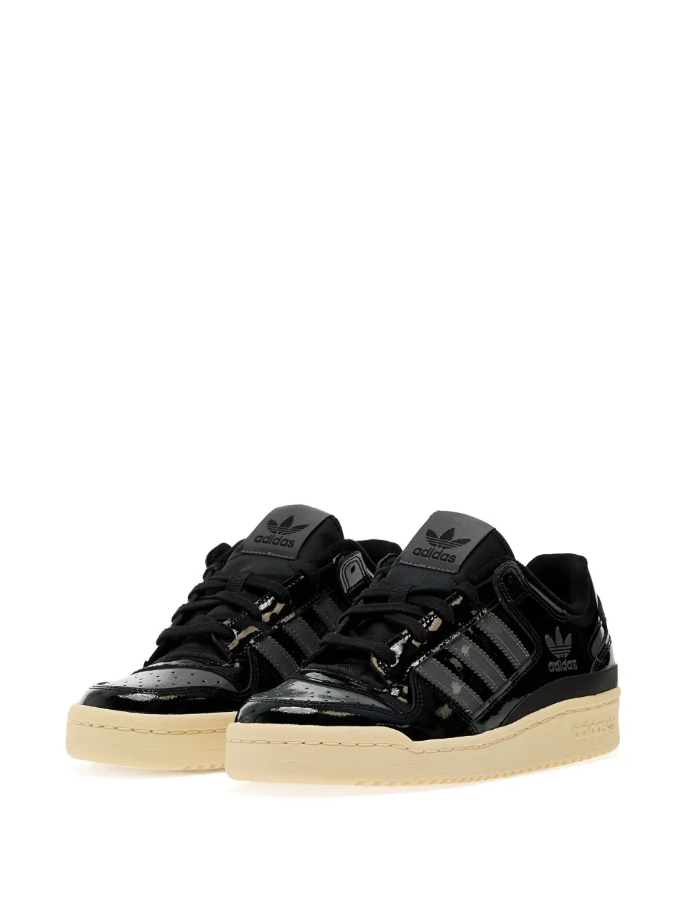 adidas Forum leather low-top sneakers Black