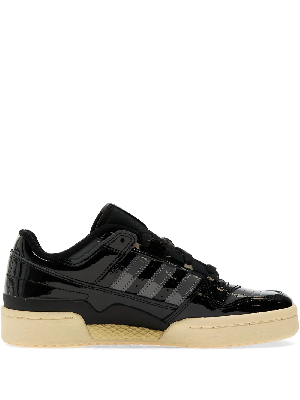 adidas Forum leather low-top sneakers Black